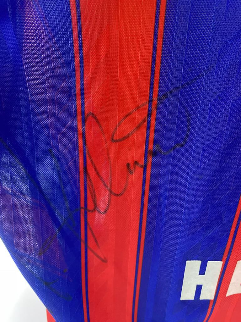 Bayern Munich jersey signed by Thomas Helmer, Adidas XL