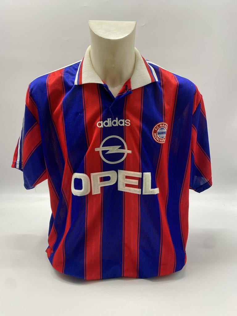 Bayern Munich jersey signed by Thomas Helmer, Adidas XL