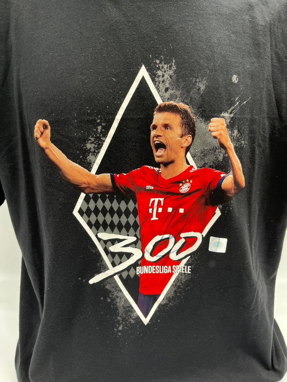 Bayern München T-Shirt Thomas Müller signiert Autogramme Bundesliga COA neu XL