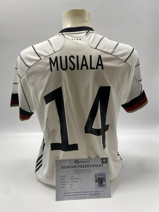 DFB Trikot Jamal Musiala signiert Adidas COA Deutschland Autogramm M