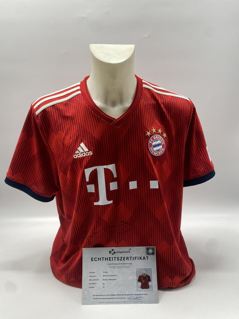 Bayern Munich jersey signed by Gianluca Gaudino, Adidas COA XL