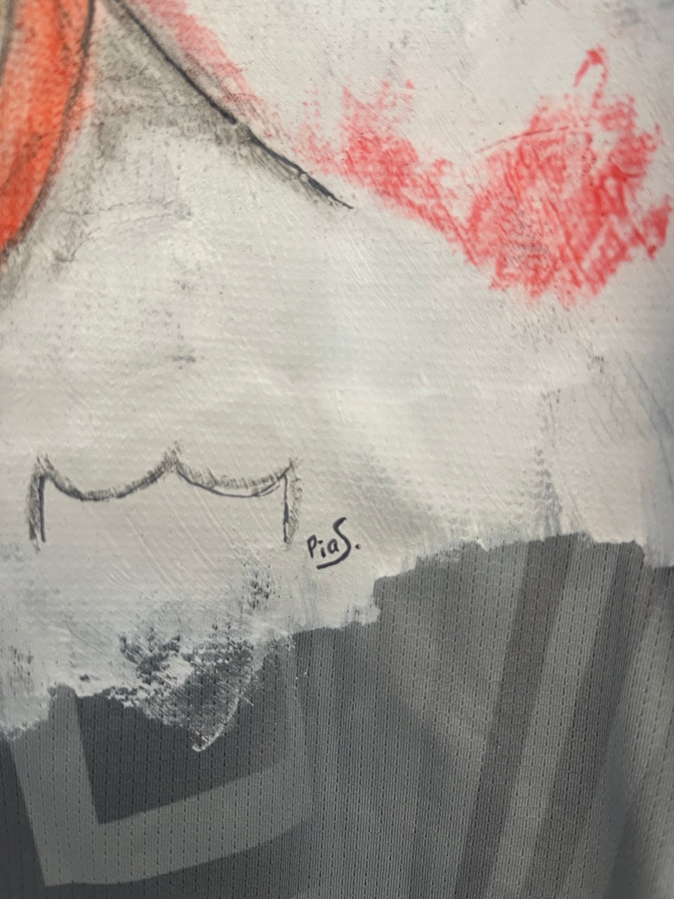 Sevilla FC Shirt Portrait Ivan Rakitic hand-painted and signed Castore L