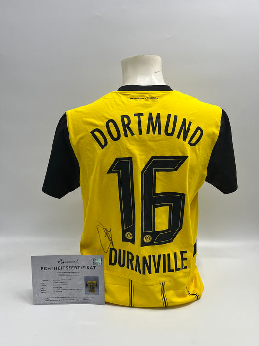 Matchworn Dortmund Trikot getragen und signiert von Julien Duranville 25.01.2025