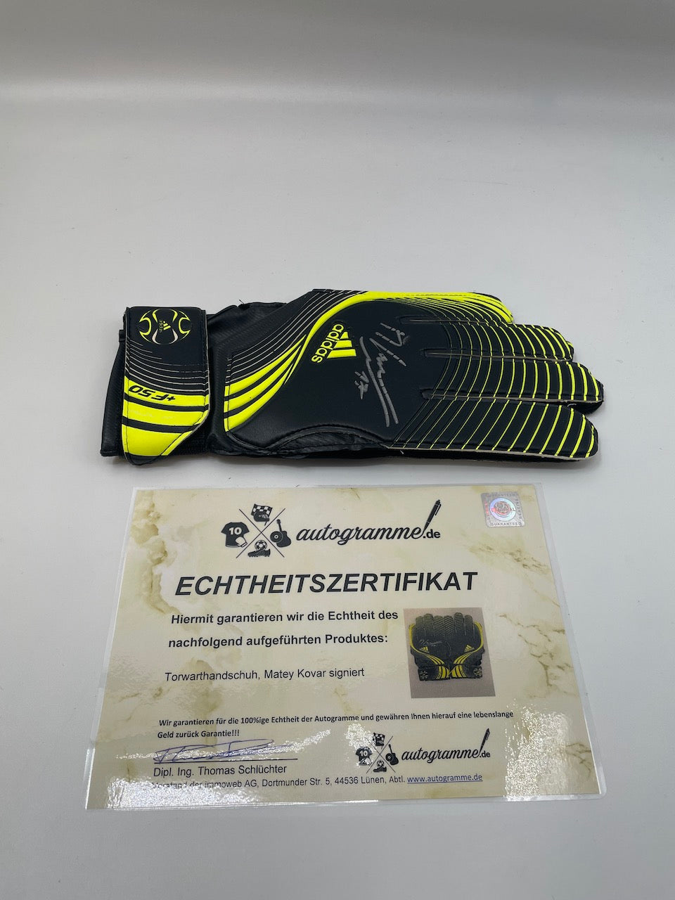 Goalkeeper Matej Kovar signed autograph Bayer Leverkusen Coa