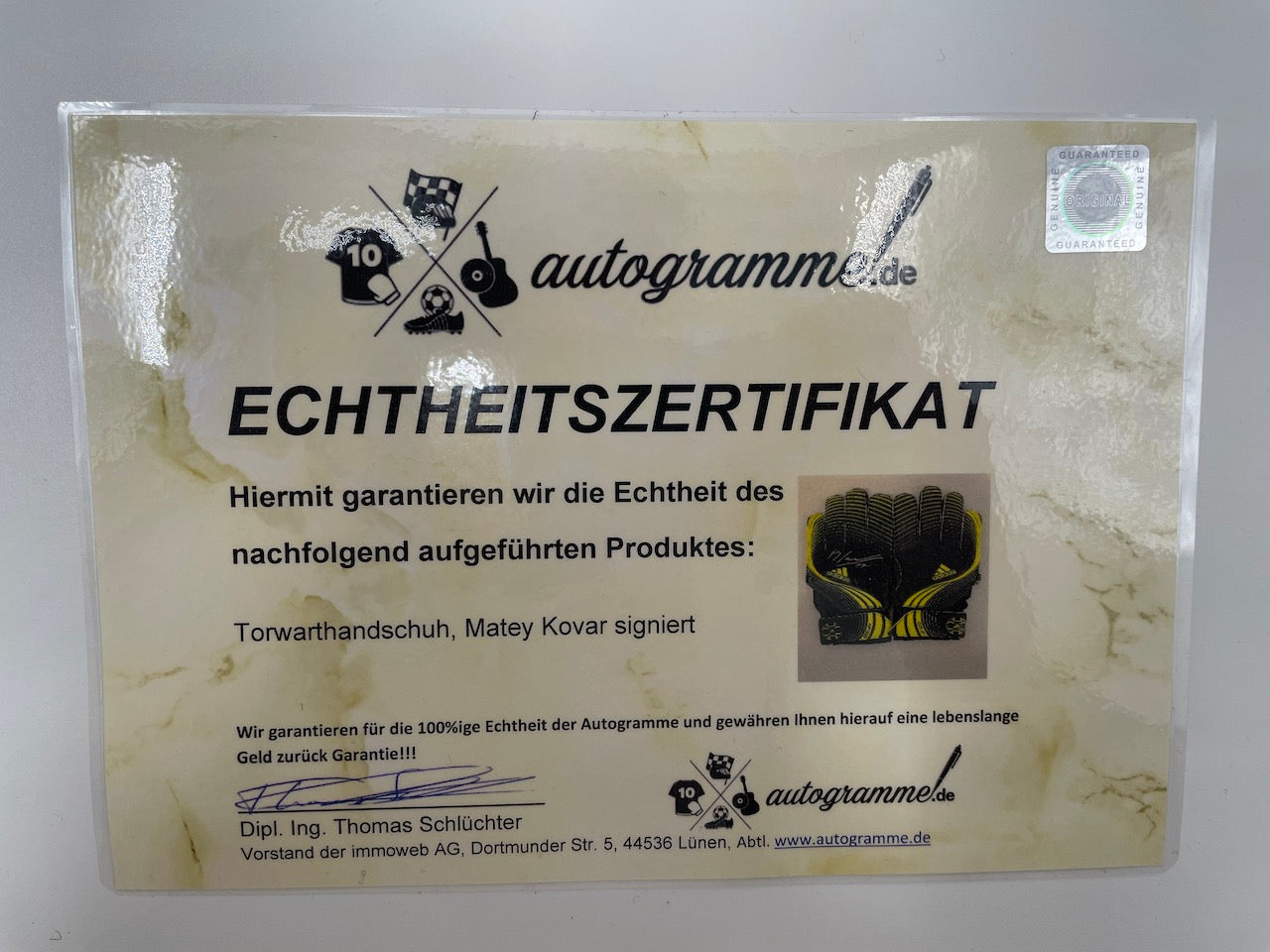 Goalkeeper Matej Kovar signed autograph Bayer Leverkusen Coa