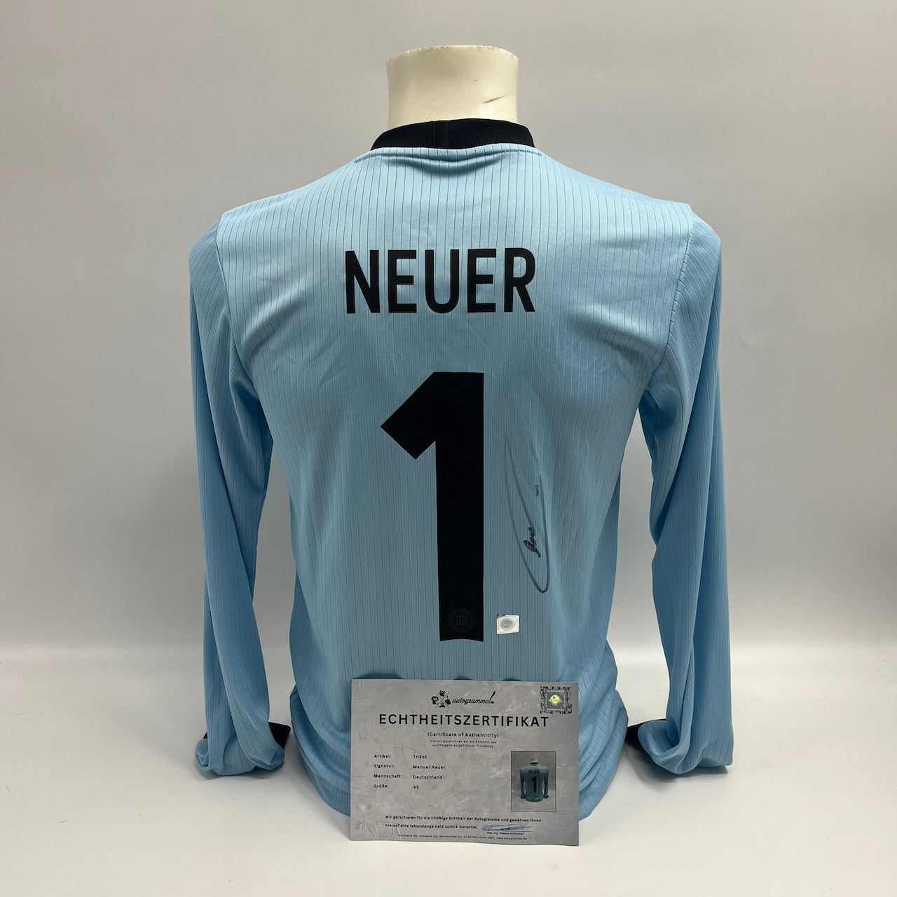DFB Trikot Manuel Neuer signiert Autogramme Adidas COA neu XS