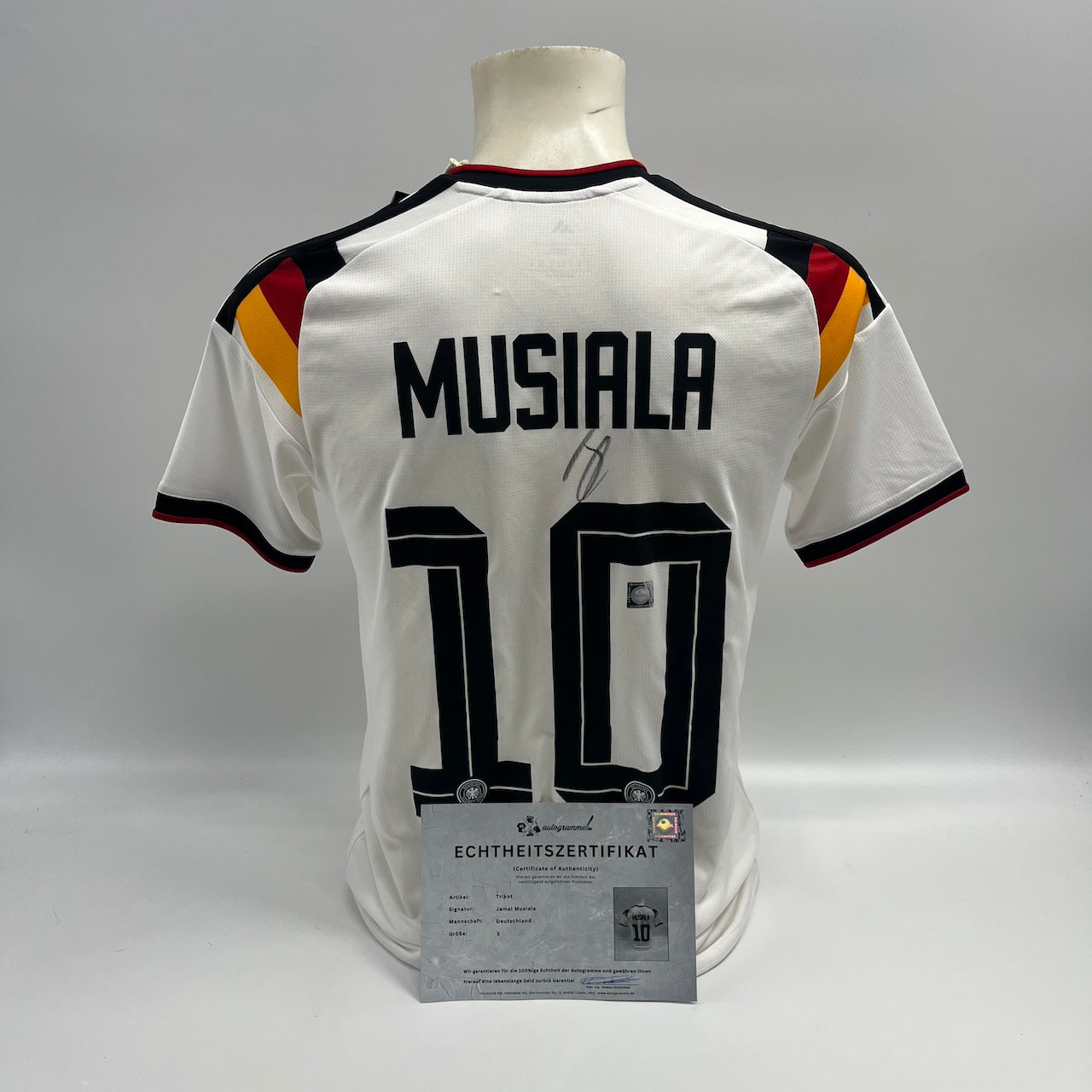 DFB Trikot Jamal Musiala signiert Autogramme Adidas COA neu S