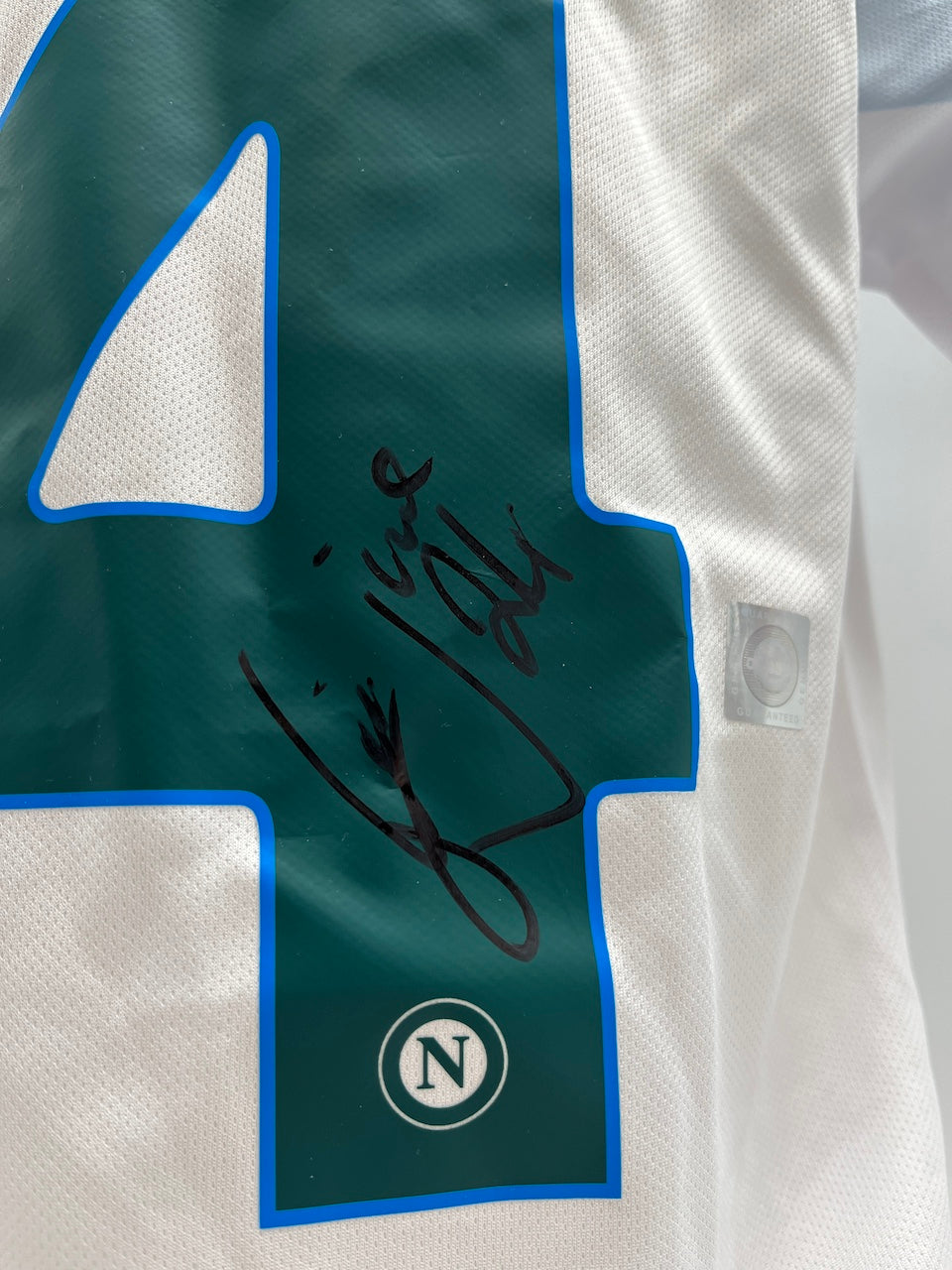 SSC Napoli jersey Lorenzo Insigne signed Italy autograph football XL
