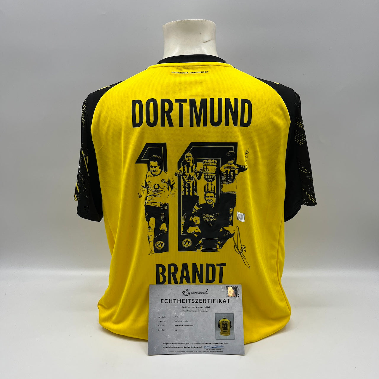 Borussia Dortmund Trikot signiert Julian Brandt BVB Puma Autogramm XL neu