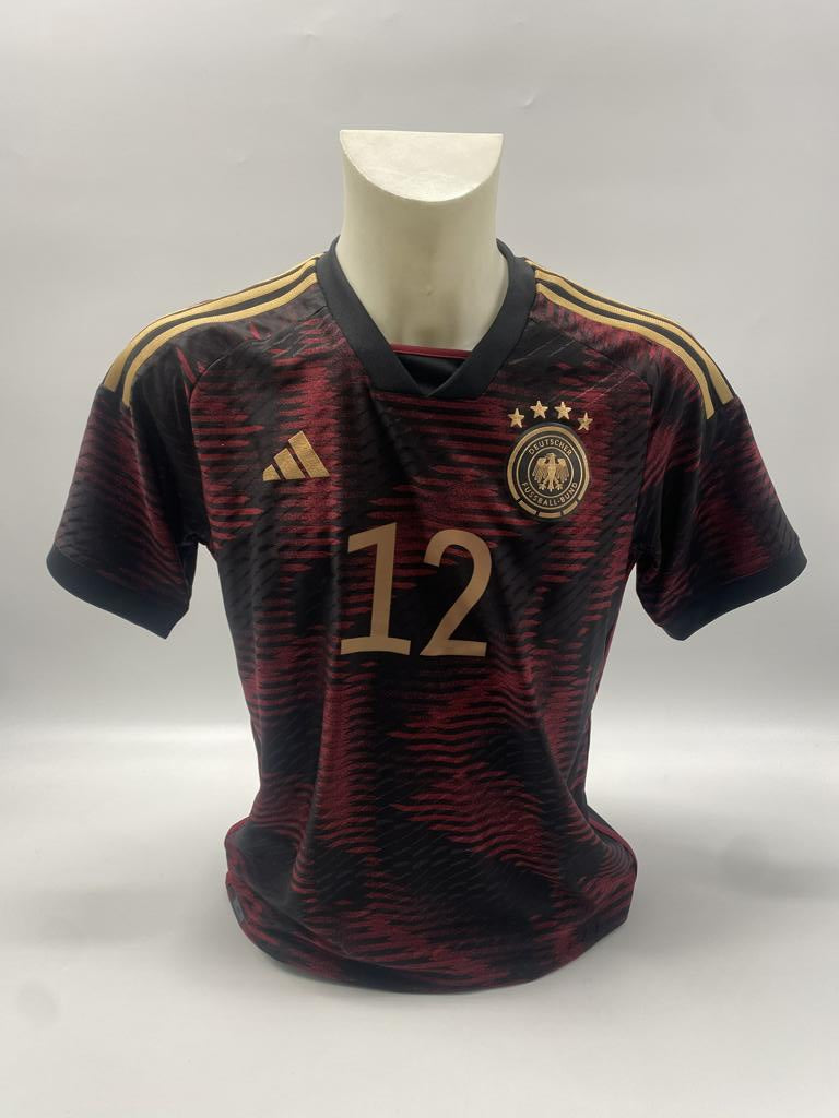 DFB jersey Wolfgang Overath signed autograph Adidas COA M