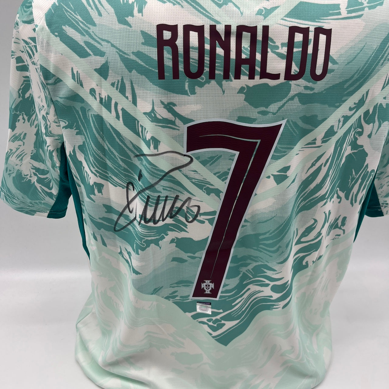 Portugal Trikot WM 2026 Cristiano Ronaldo signiert Autogramm COA weiß L