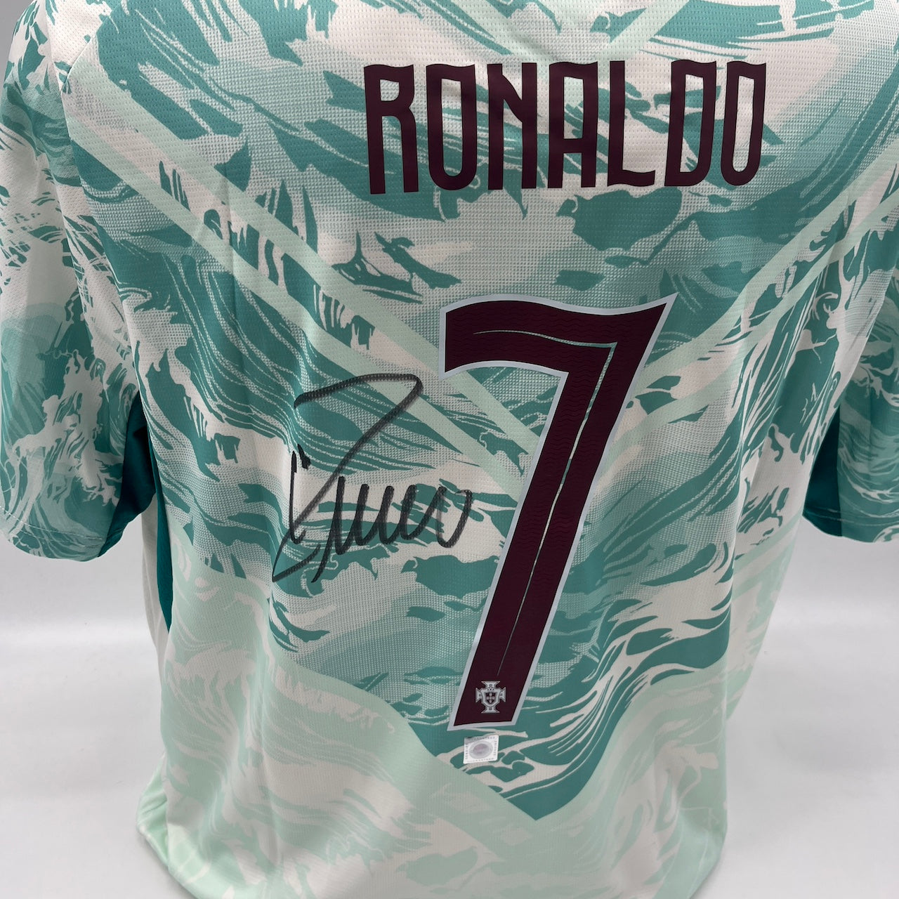 Portugal Trikot WM 2026 Cristiano Ronaldo signiert Autogramm COA weiß XL