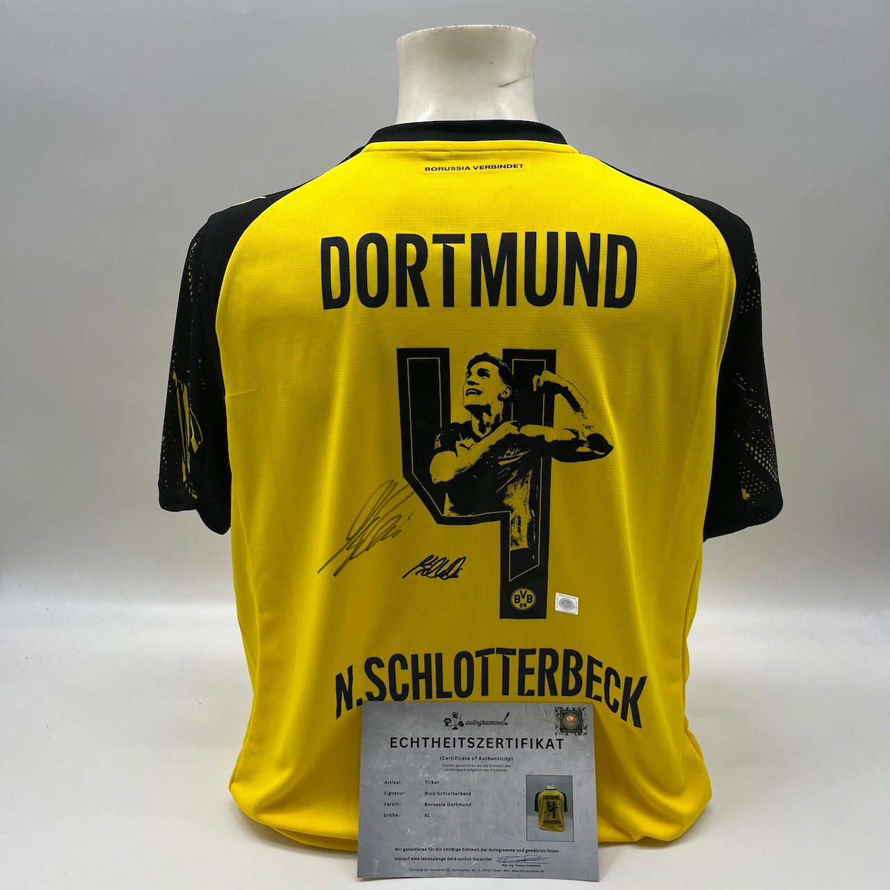 Borussia Dortmund Trikot Nico Schlotterbeck signiert BVB Puma COA XL