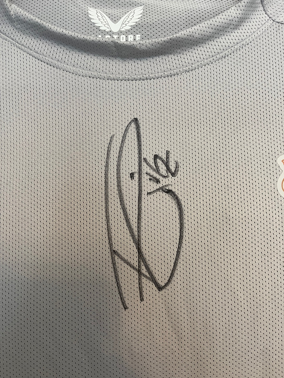 Leverkusen Shirt Portrait Florian Wirtz hand-painted and signed Castore L