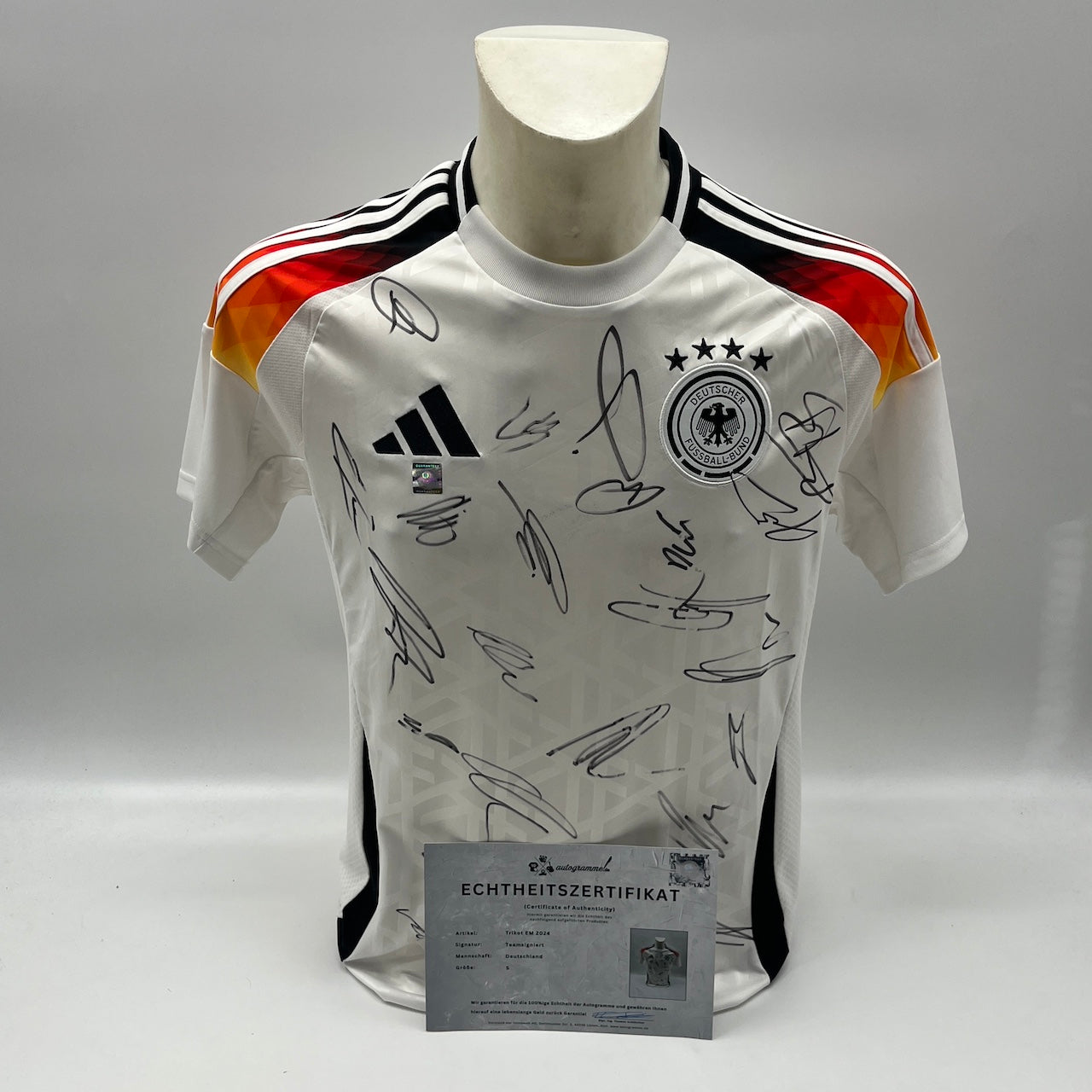 Deutschland Trikot EM 2024 Teamsigniert DFB COA Adidas S