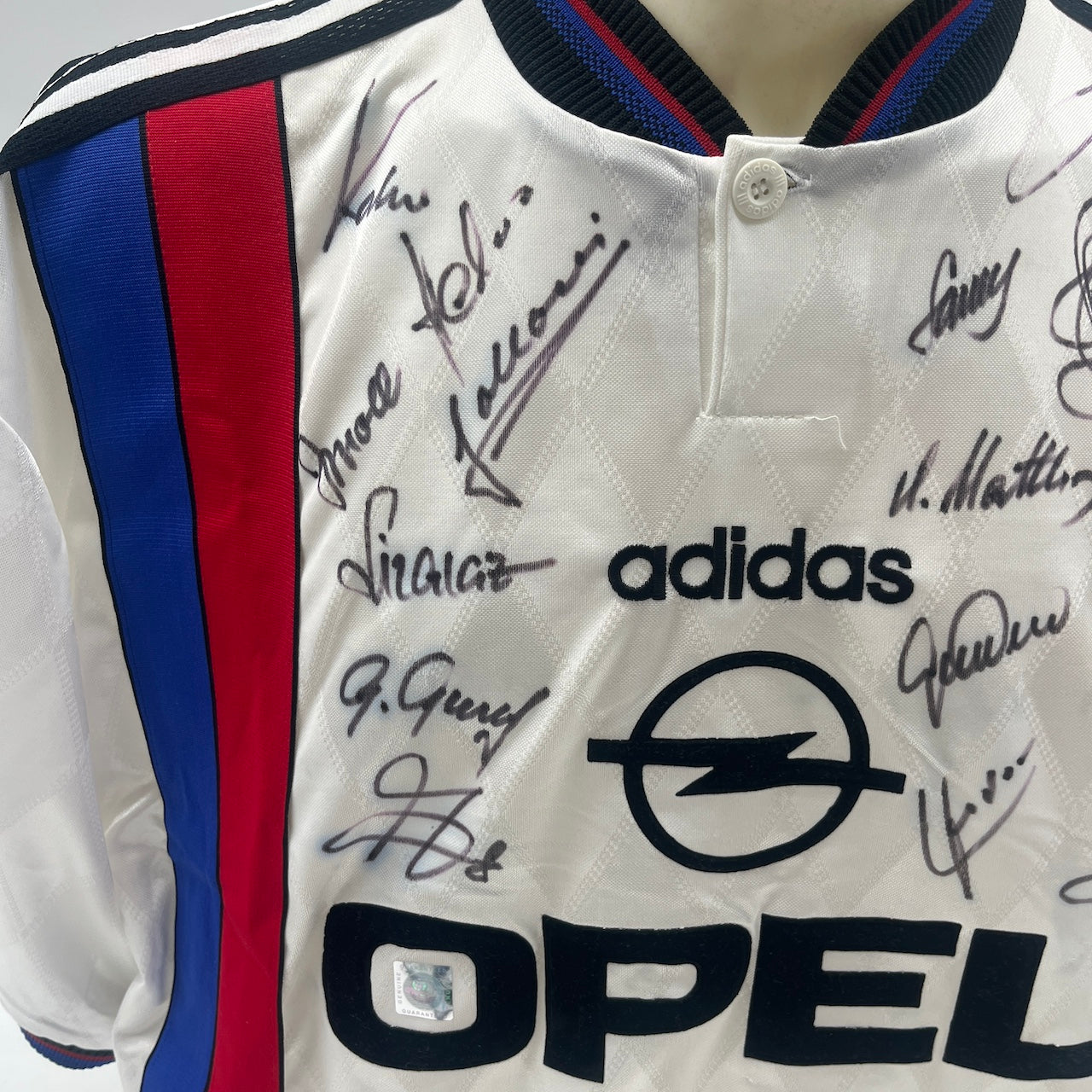 Bayern München Trikot 1996/1997/1998 Teamsigniert Bundesliga COA Adidas neu XL