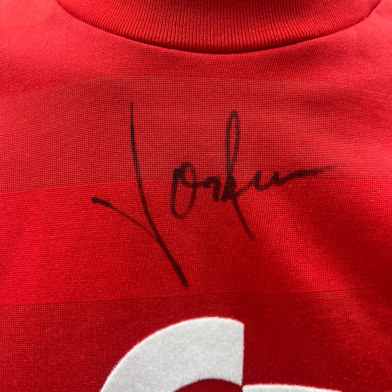 Bayern München Trikot Hans Dorfner signiert Autogramme Adidas M