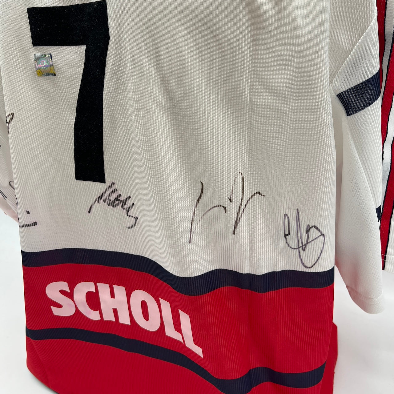 Bayern München Trikot 1998/1999/2000 Teamsigniert Bundesliga weiß COA Adidas XL