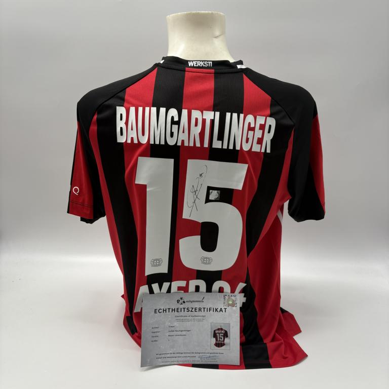 Bayer Leverkusen Trikot Julian Baumgartlinger signiert Jako COA Autogramm L