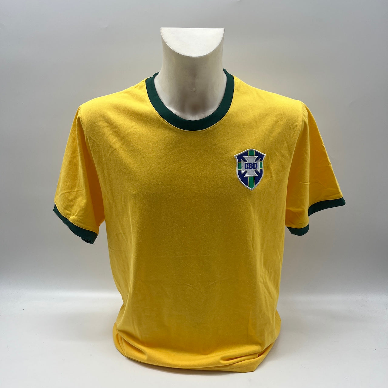 Brasilien Repro Trikot Pele signiert Unterschrift Autogramm COA M neu