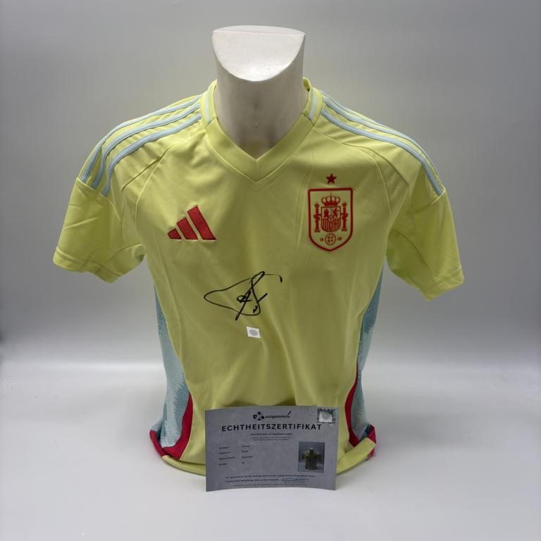 Spanien Trikot Raul signiert COA Autogramm neu M