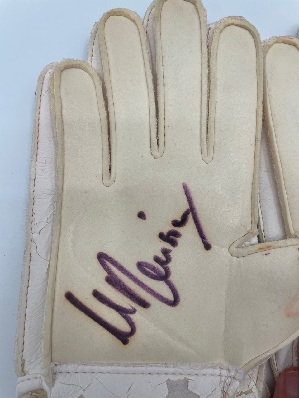 Goalkeeper gloves Michael Rensing signed autograph bayern Munich adidas coa