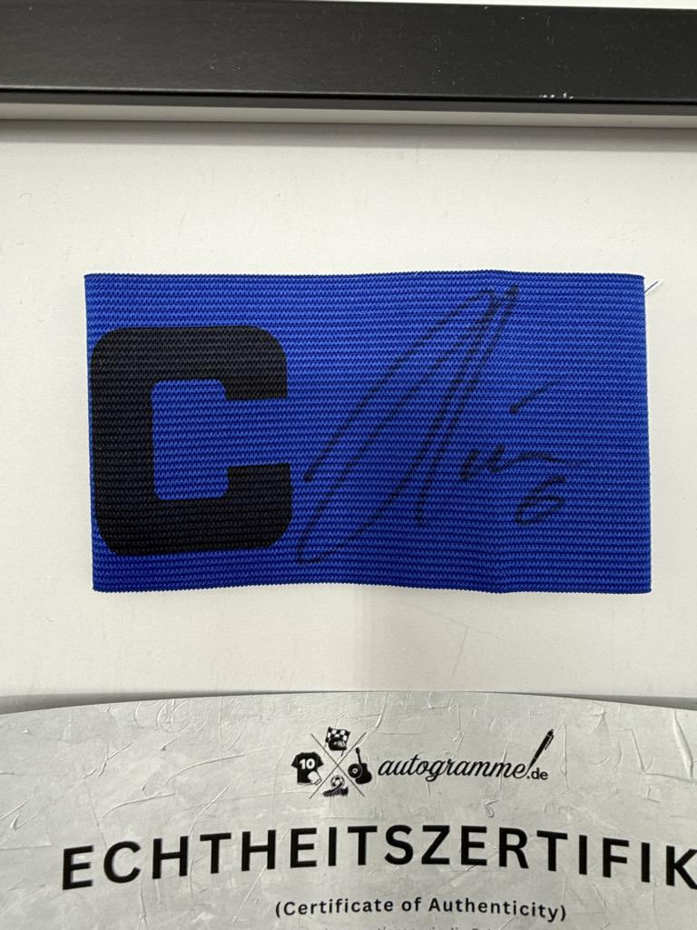 Kapitänsbinde Joshua Kimmich signiert im Rahmen Deutschland Autogramm COA