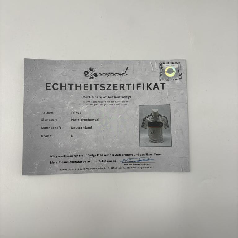Deutschland Trikot Trochowski signiert DFB Autogramm Fußball Adidas COA S