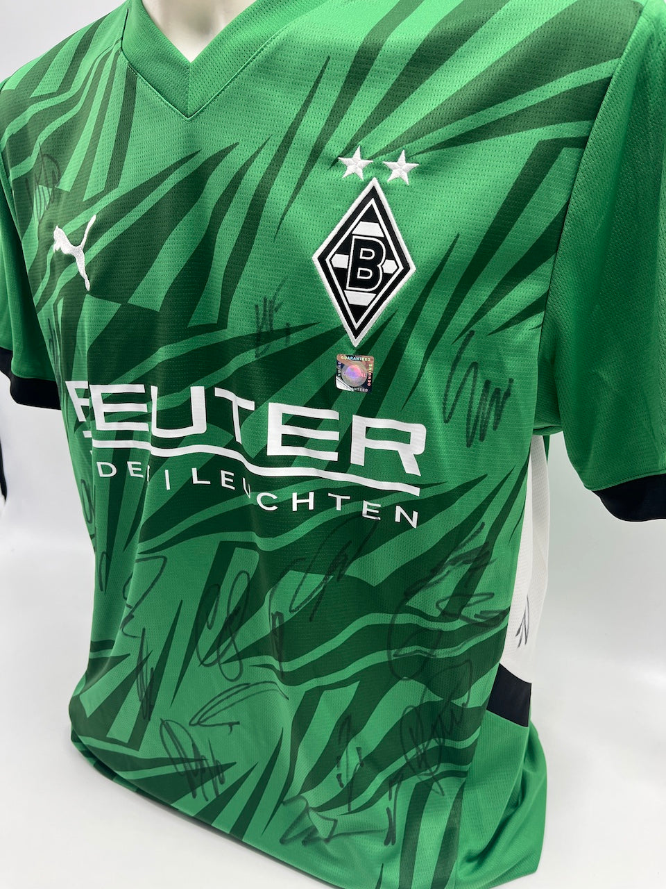 Borussia Mönchengladbach Trikot 2024/2025 Teamsigniert Bundesliga COA Puma L