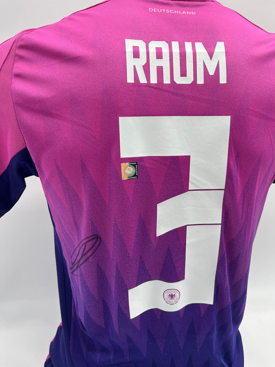 DFB jersey David Raum signed Adidas COA Germany autograph S