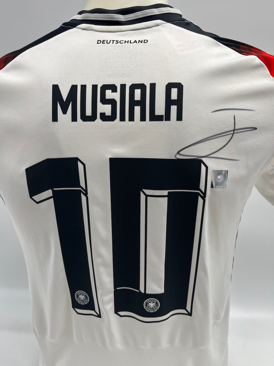 DFB Trikot Jamal Musiala signiert Adidas COA Deutschland Autogramm 164