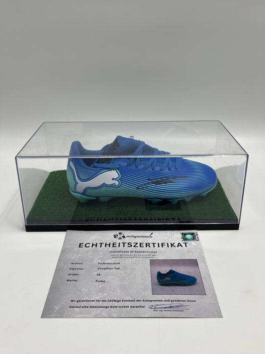 Fußballschuh Jonathan Tah signiert Autogramm Bundesliga Puma 38