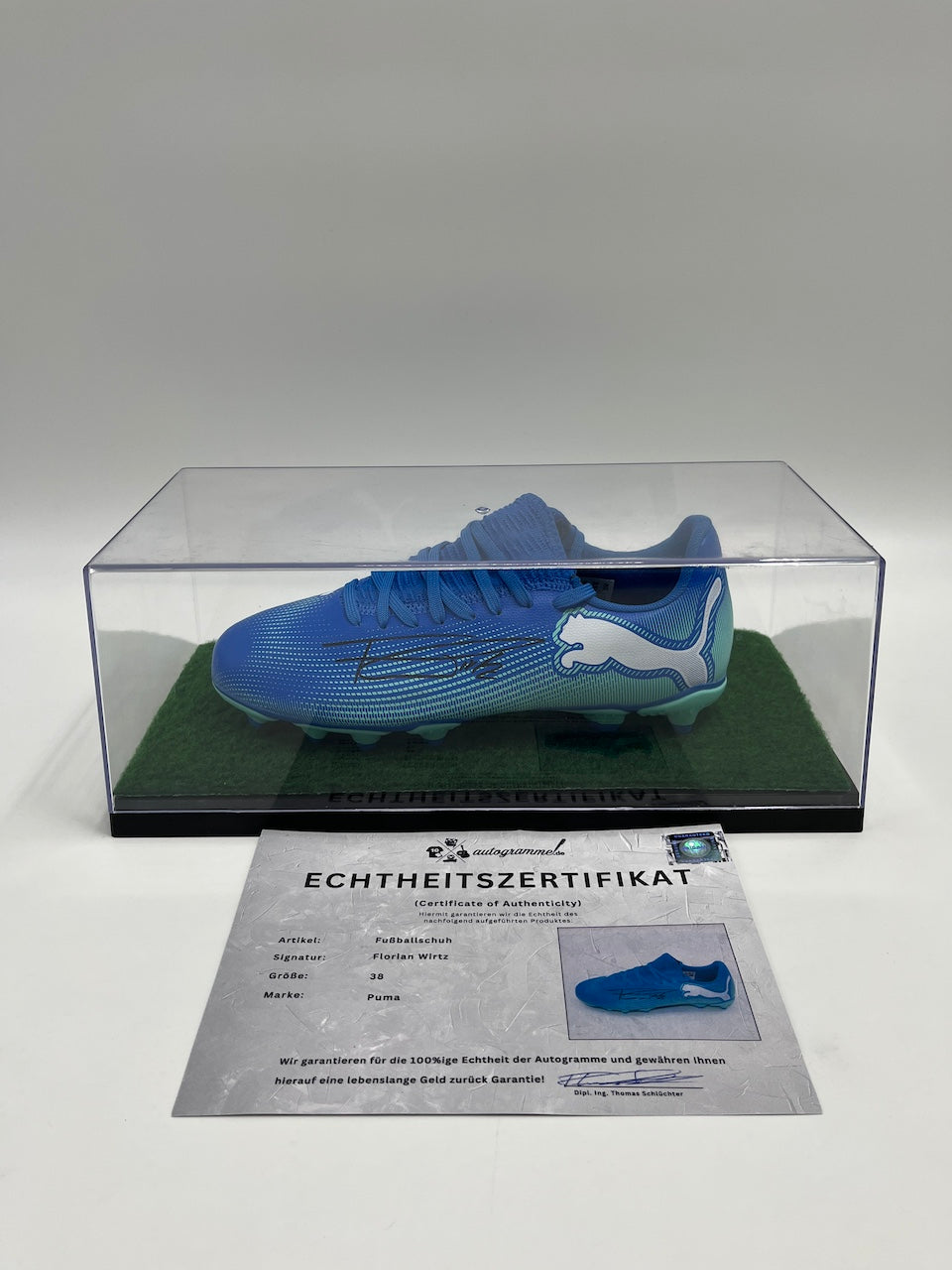 Fußballschuh Florian Wirtz signiert Autogramm Bundesliga Puma 38