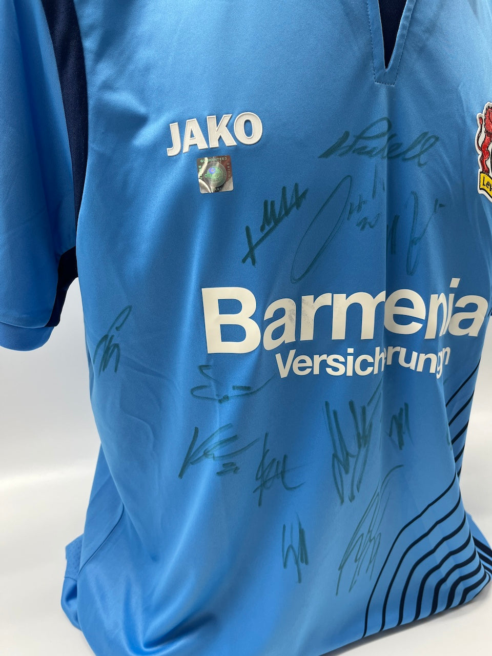 Bayer Leverkusen jersey 2018/2019, team signed, autographed, COA, Jako XL