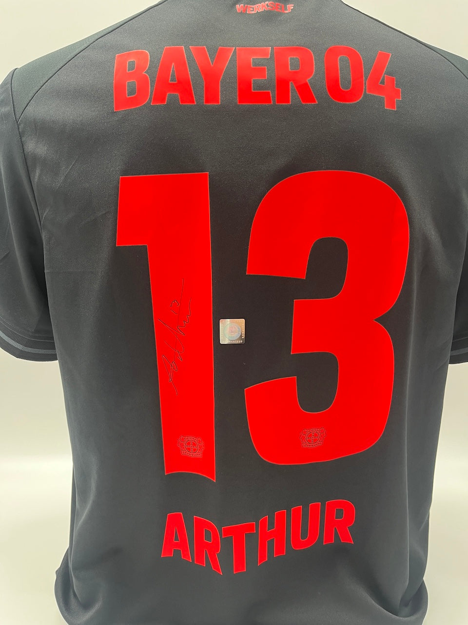 Bayer Leverkusen Trikot Arthur signiert Autogramm Bundesliga COA L