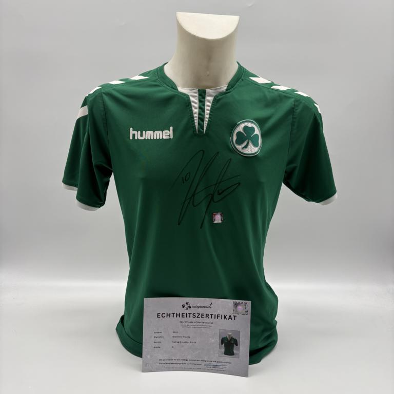 Greuter Fürth T-Shirt Branimir Hrgota signiert Autogramm S Hummel