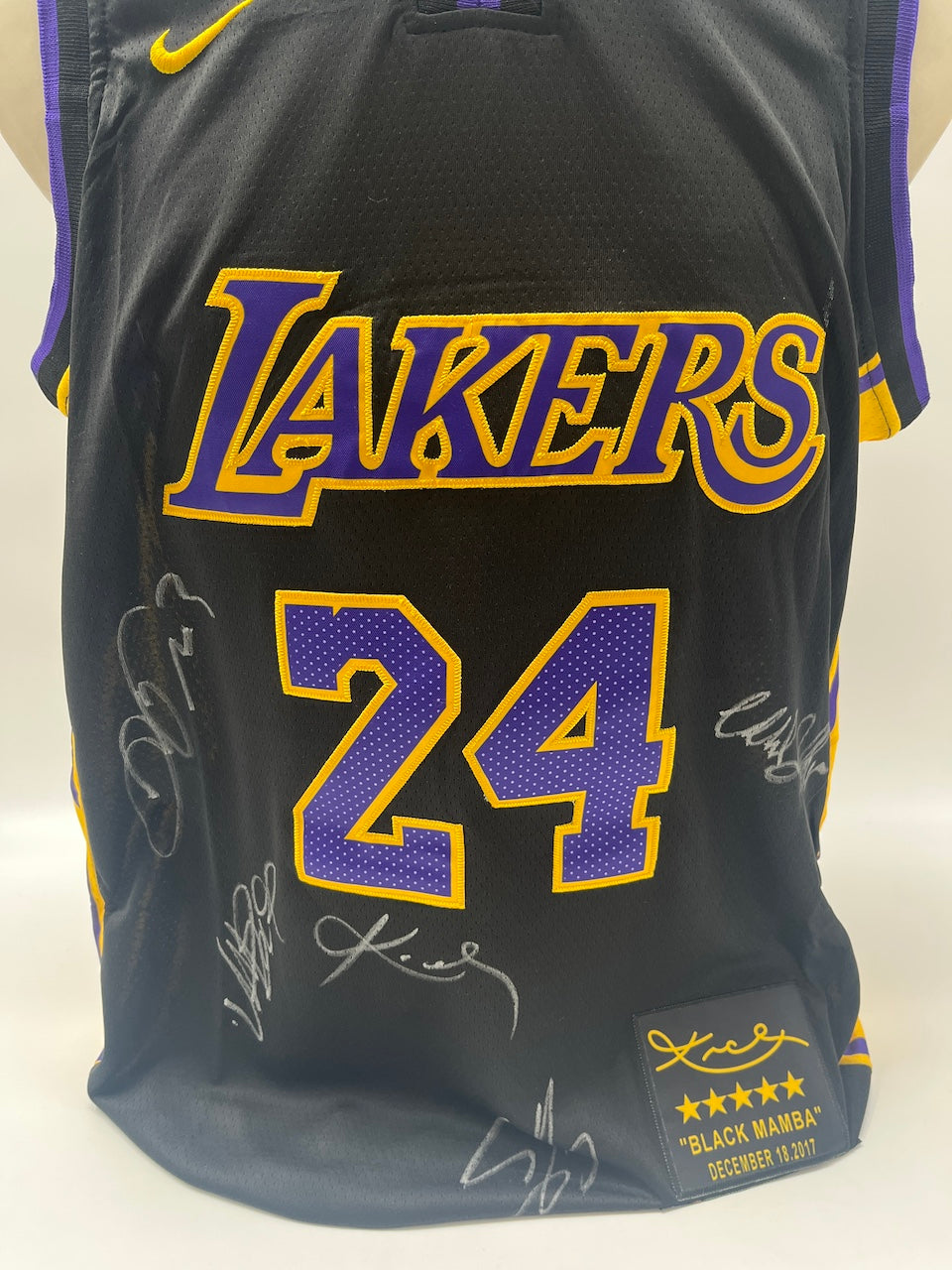 Los Angeles Lakers Jersey Kobe, Lebron und CO signiert NBA Basketball COA L