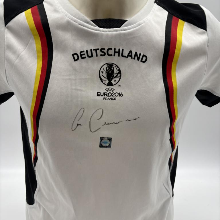DFB Fanshirt EM 2016 Franz Beckenbauer signiert Adidas COA Deutschland DFB Kaiser 158/164