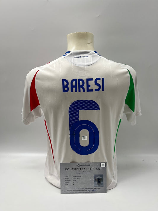 Italien Authentic Trikot Franco Baresi signiert Autogramm COA M