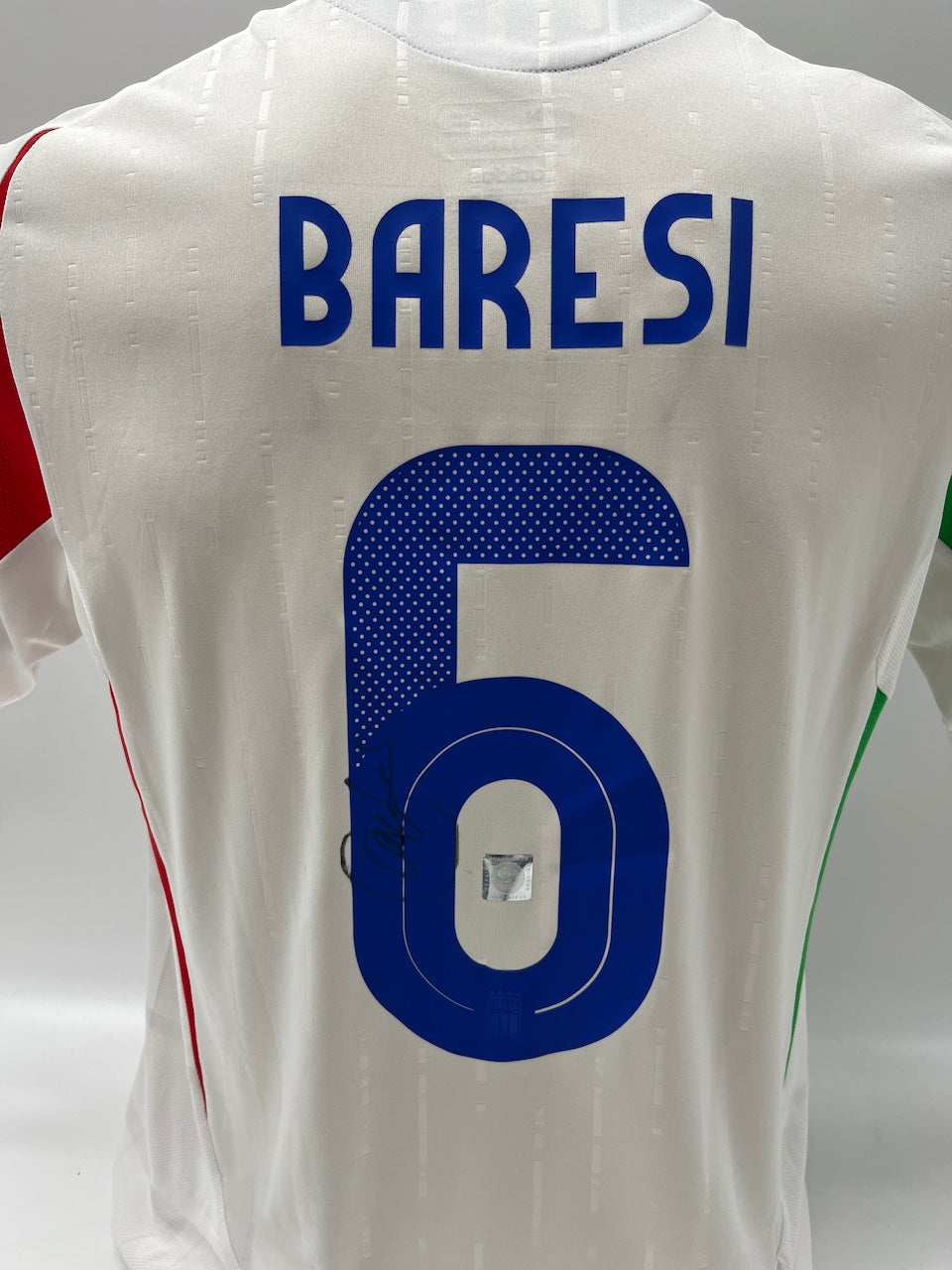 Italy Authentic Jersey Franco Baresi signed autograph COA M