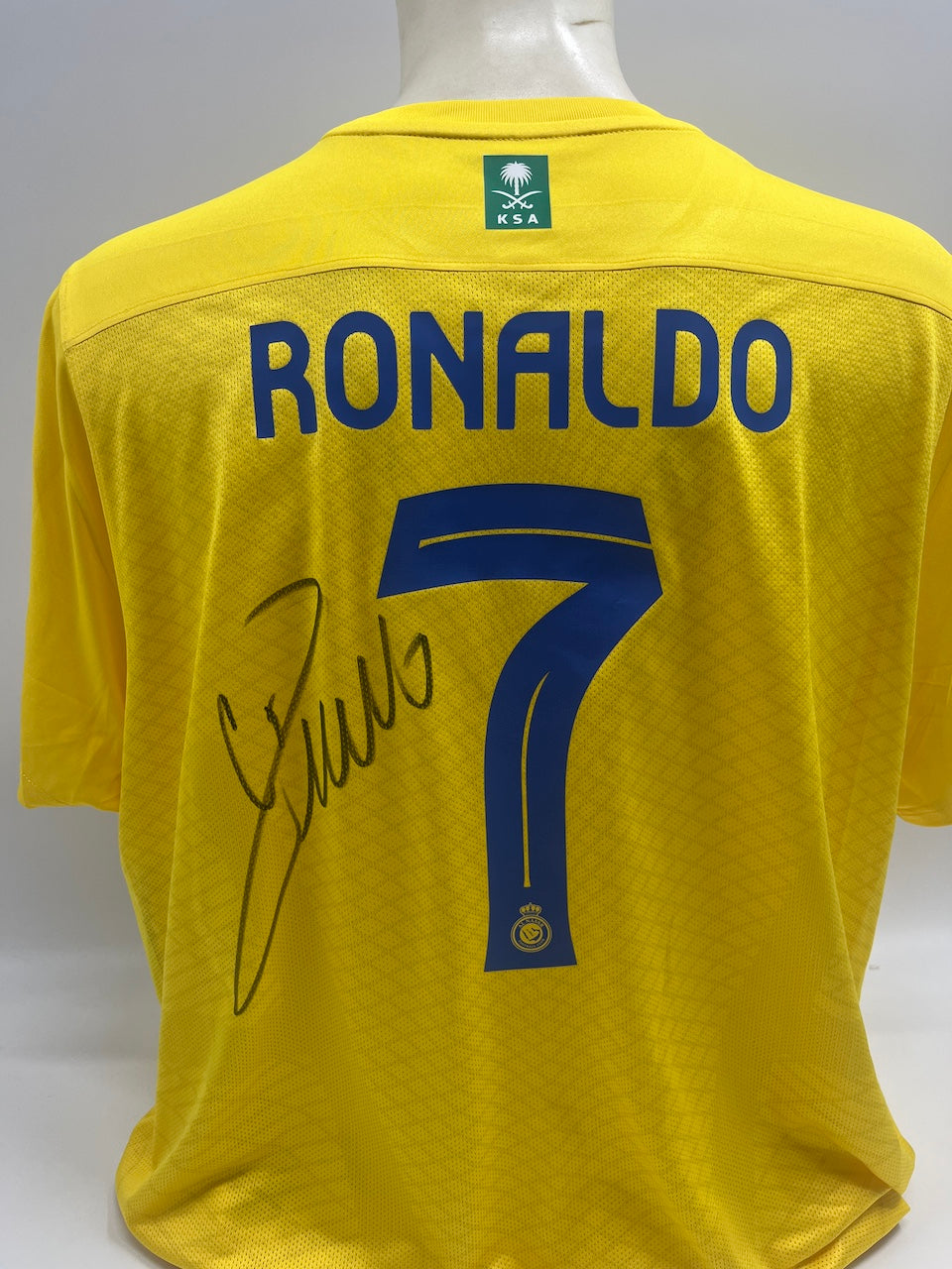 Al Nassr FC Trikot Cristiano Ronaldo signiert Autogramm COA Fußball XXL