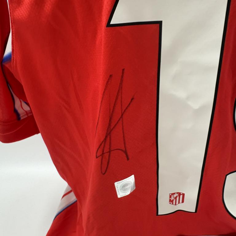 Atletico Madrid Trikot COA Julian Alvarez signiert Autogramm Nike XL