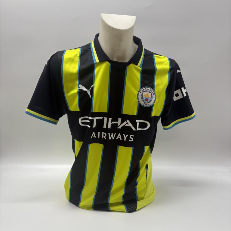 Manchester City Trikot Kevin De Breuyne signiert Autogramm Puma COA neu M