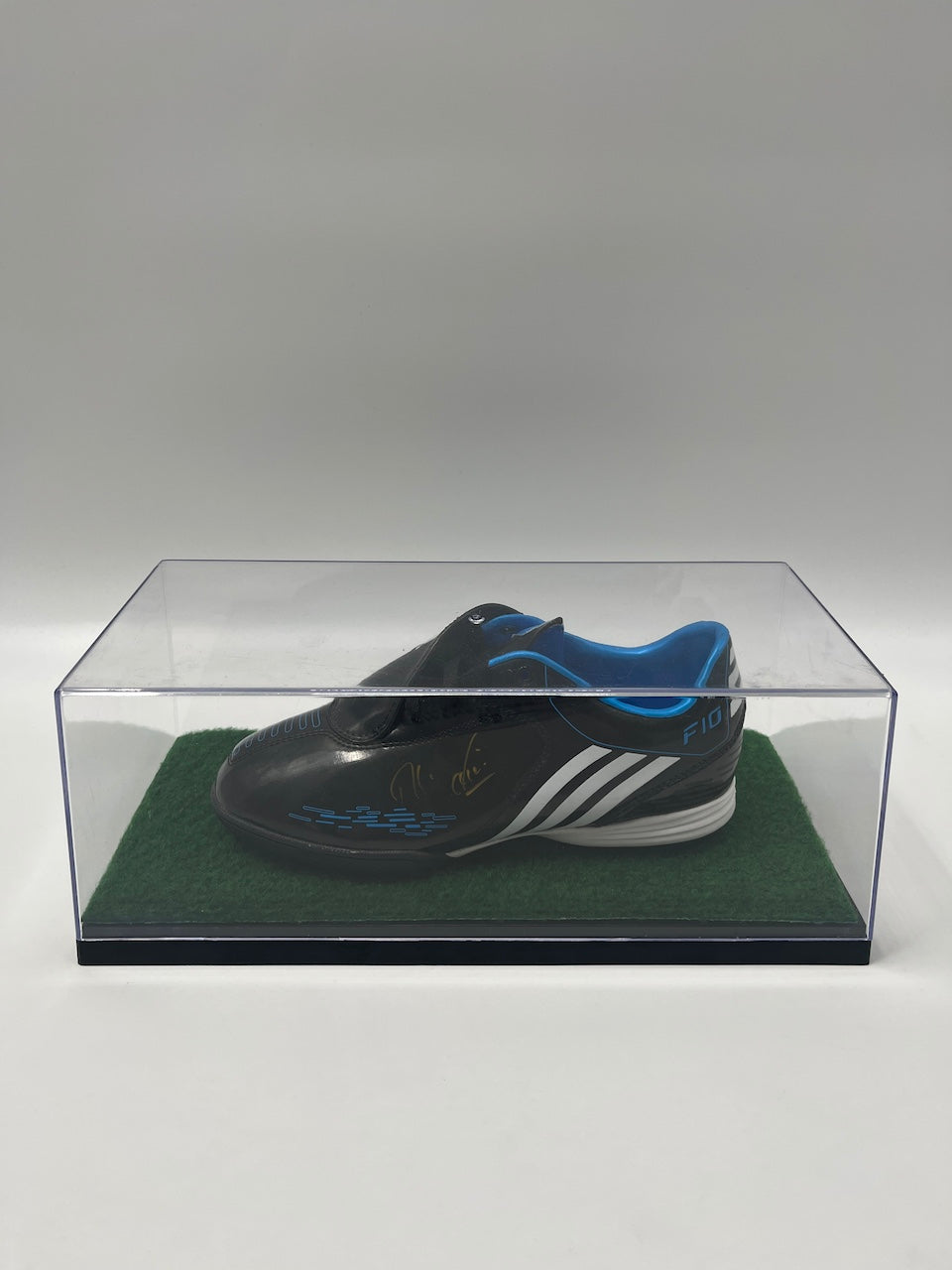 Fußballschuh Rudi Völler signiert Autogramm Bundesliga Adidas 38