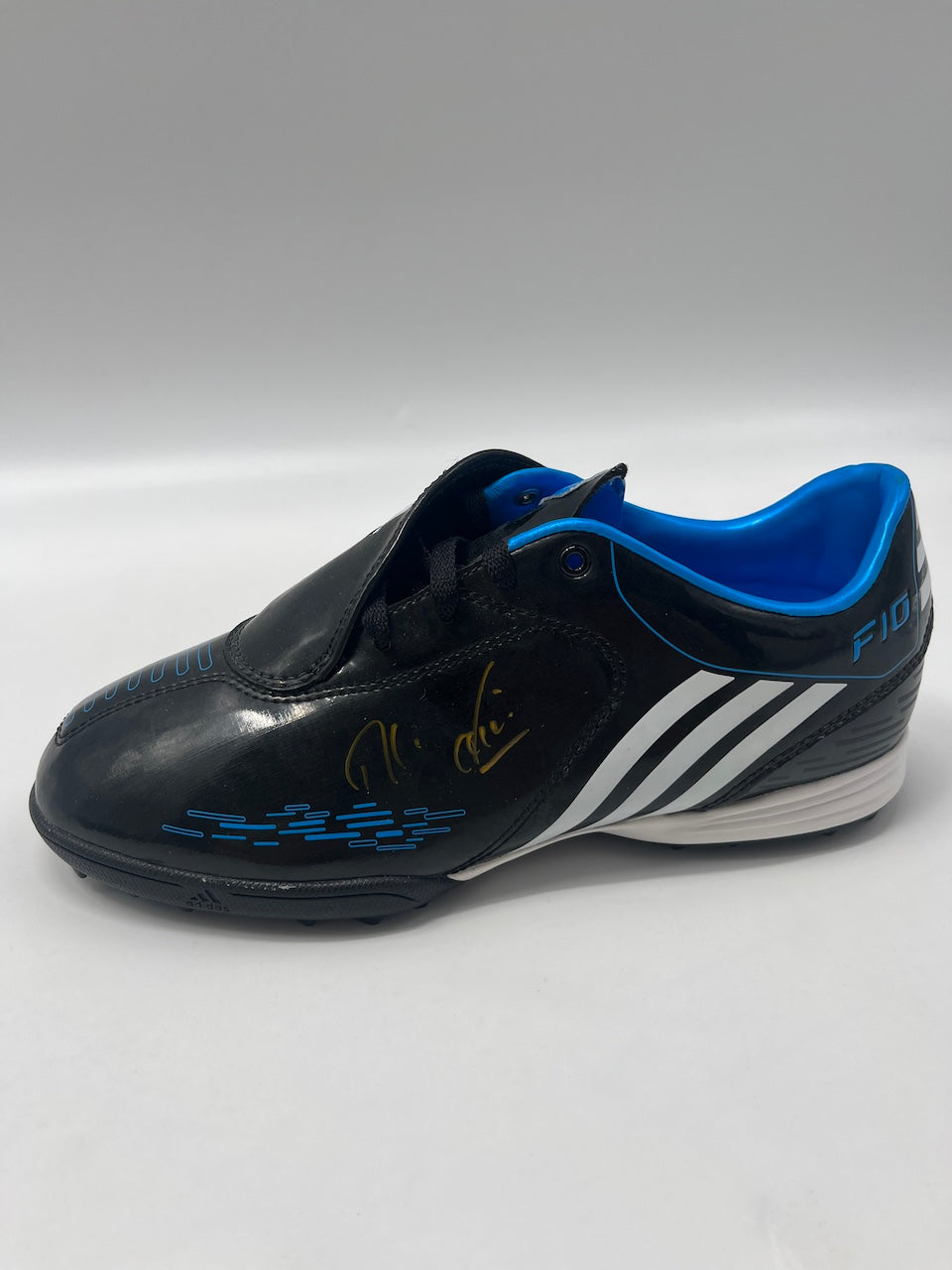Fußballschuh Rudi Völler signiert Autogramm Bundesliga Adidas 38