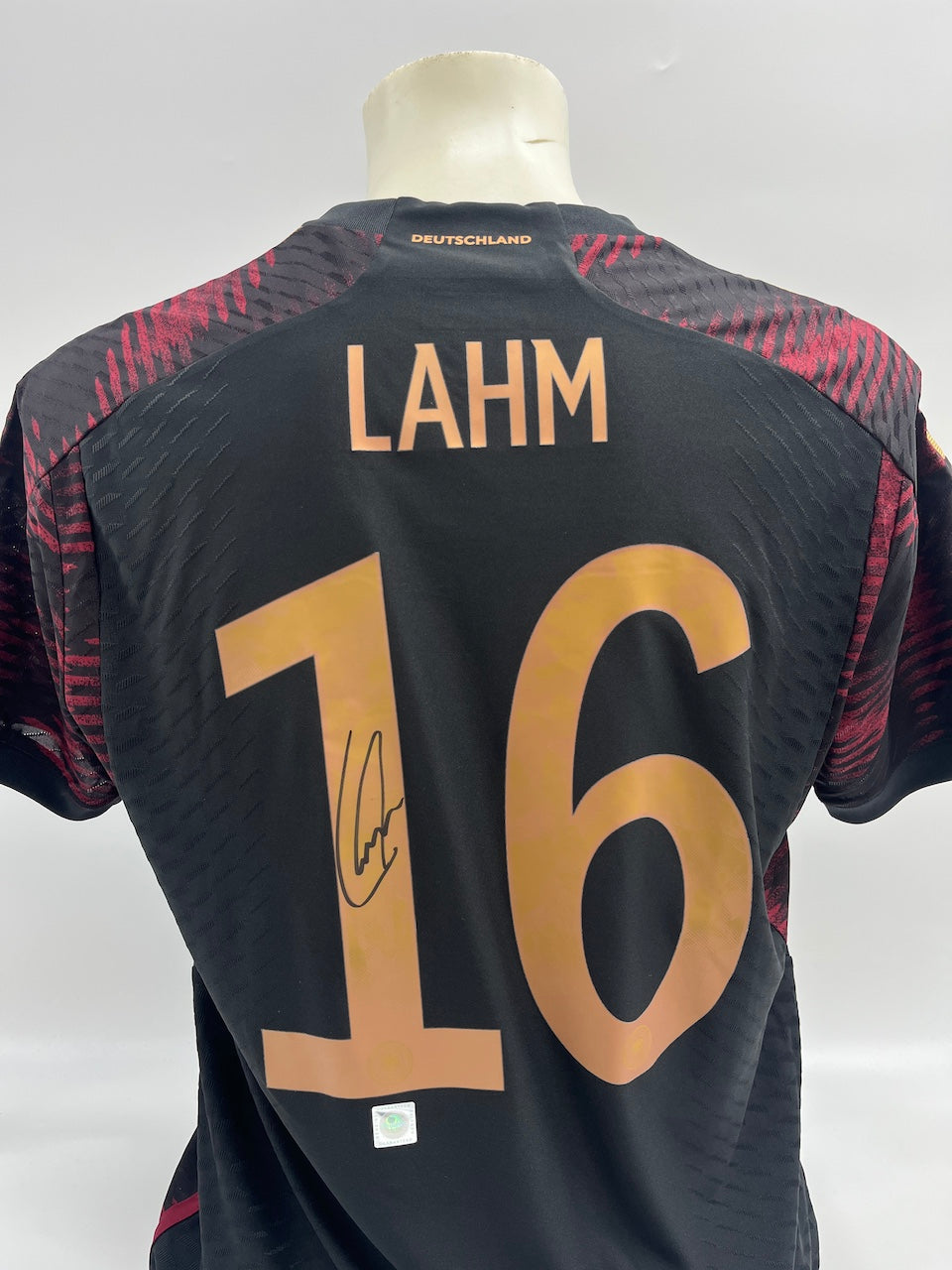 DFB Trikot Philipp Lahm signiert Adidas COA Deutschland Autogramm M