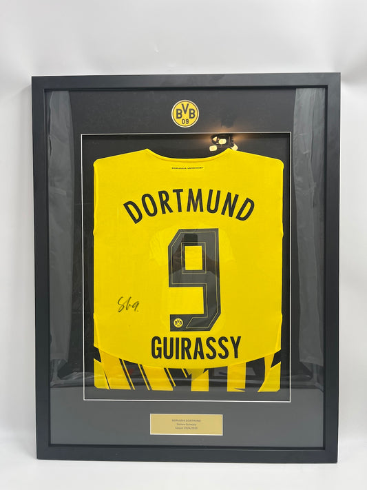 Borussia Dortmund Trikot Serhou Guirassy signiert im Rahmen Puma neu BVB