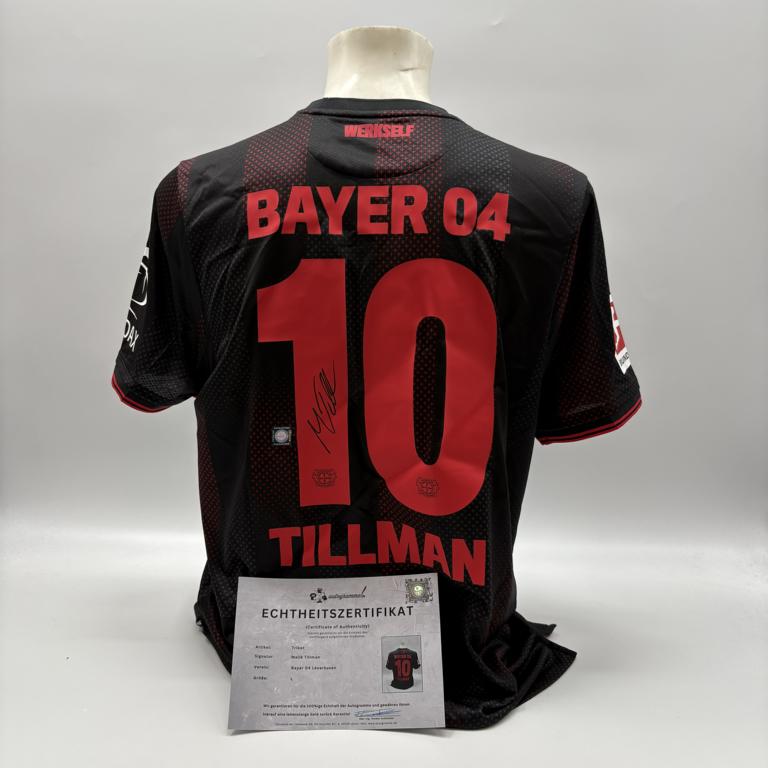 Bayer Leverkusen Trikot Malik Tillman signiert New Balance COA Autogramm L