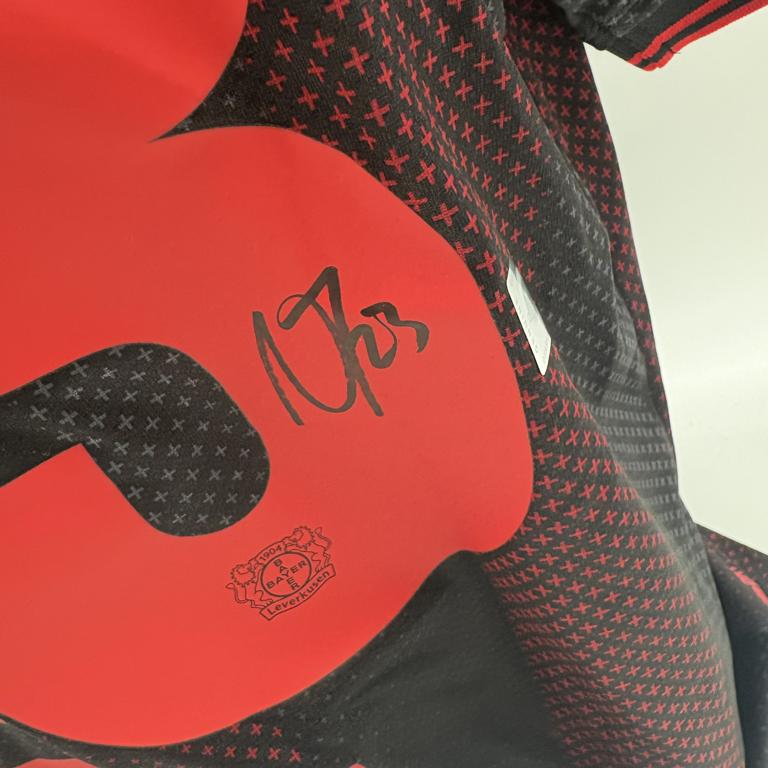 Bayer Leverkusen Trikot Nathan Tella signiert New Balance COA Autogramm L