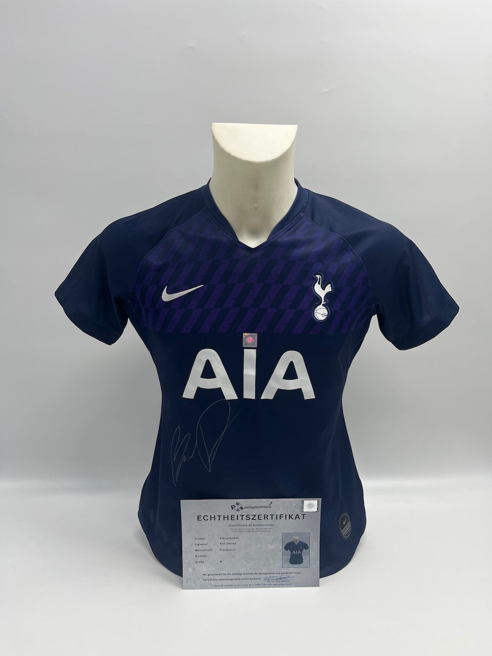 France women's jersey Ben Davies signed autograph Nike COA M